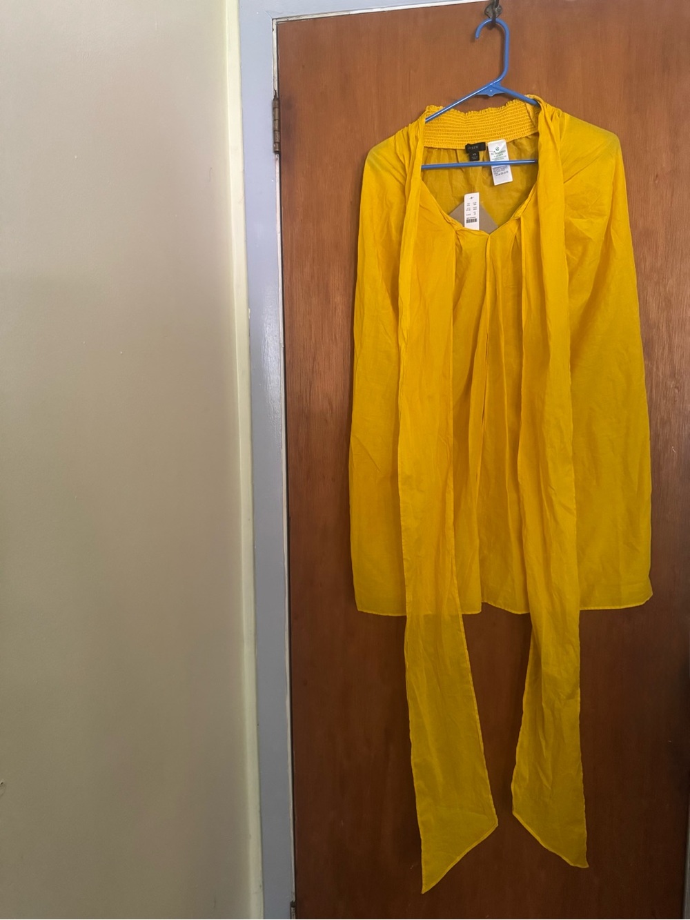 J.Crew Yellow Sheer Halter Swim Cover Up Dress NWT